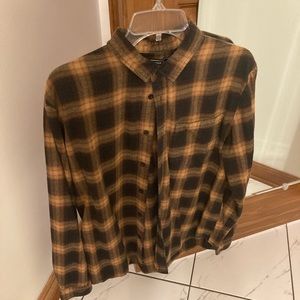 Forever 21 Yellow & Black Flannel